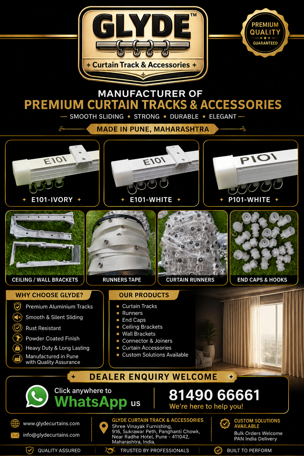 GLYDE Premium Curtain Track Systems
